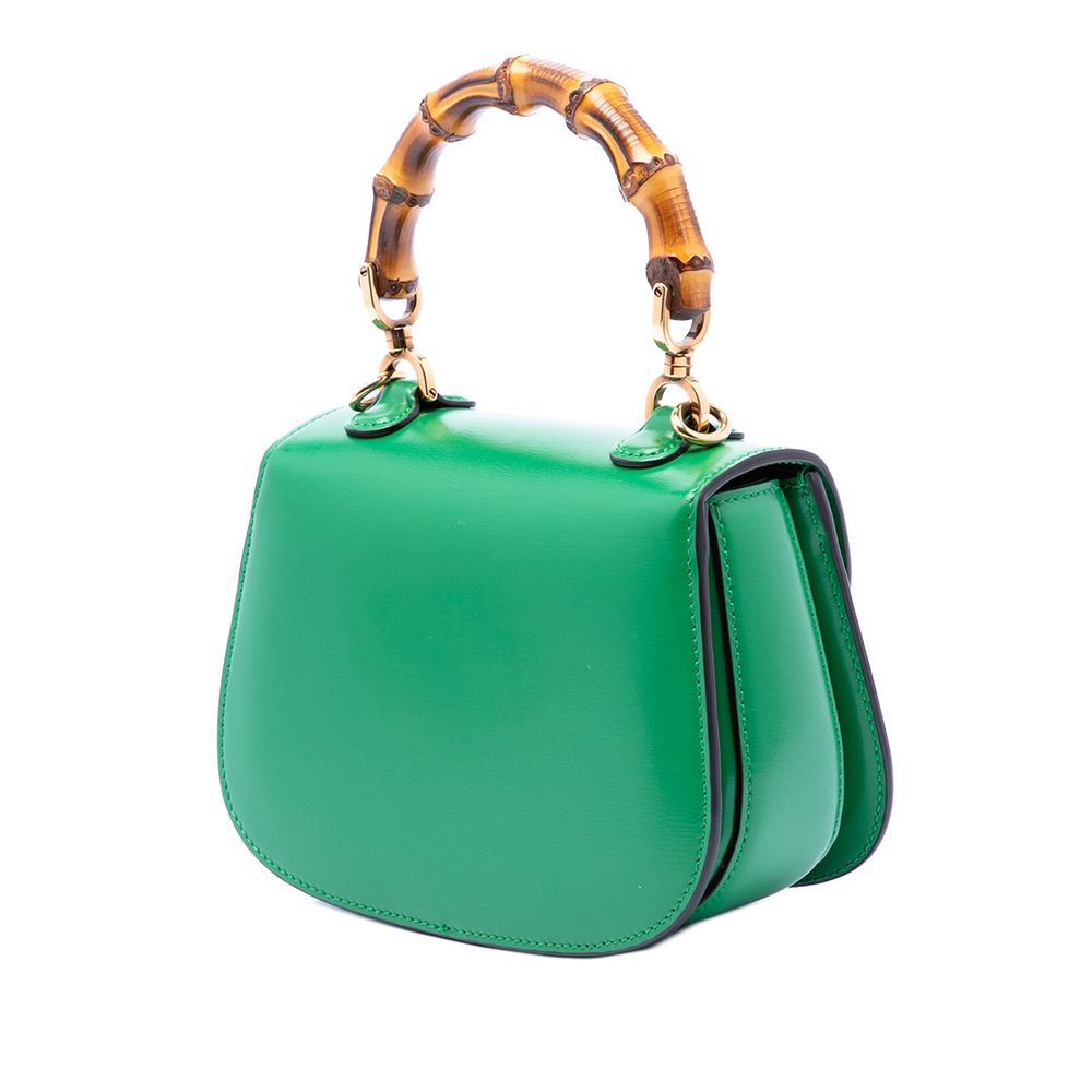 Pre-Loved Gucci Mini Calfskin 1947 Bamboo Top Handle Bag - Picture 3 of 8